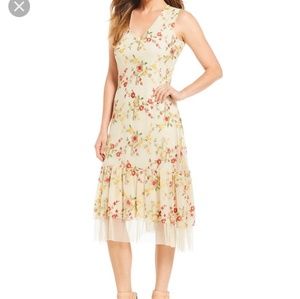Embroidered Reba Midi length dress